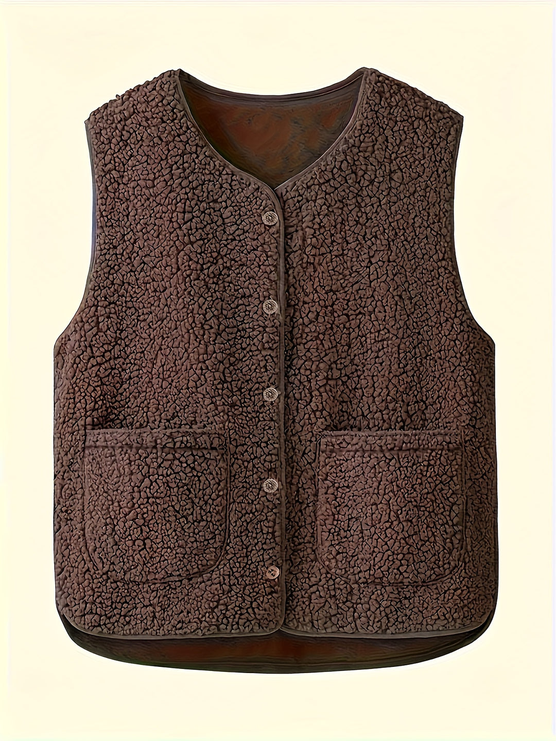 Roxanne | Textured Button-Front Gilet