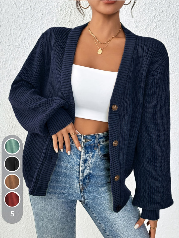 Rosemary | Chunky-Knit Button Cardigan