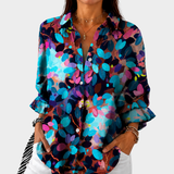 Phoebe | Painterly Print Blouse