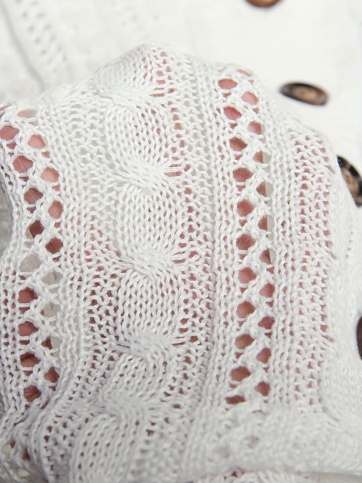 Eloise | Cable-Knit Button Cardigan
