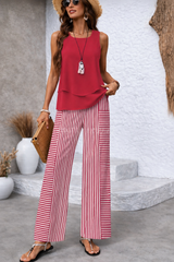 Charlene | Coastal Striped Two-Piece Set