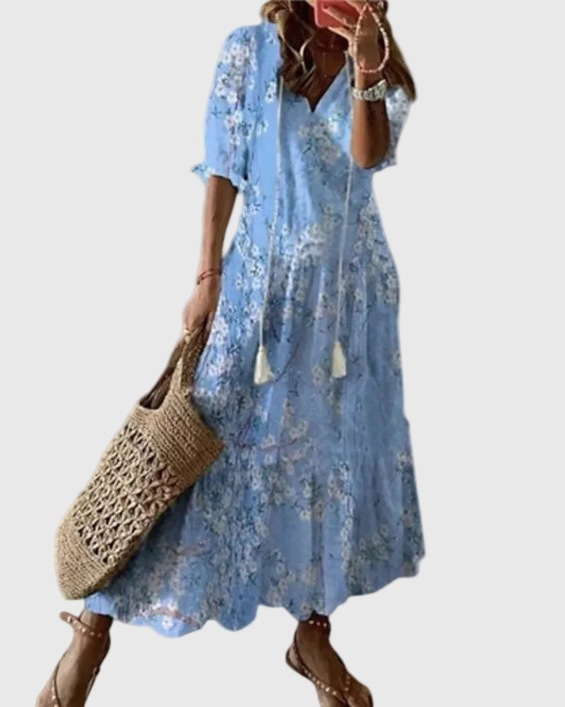 Marisa | Flowing Bohemian Maxi Dress