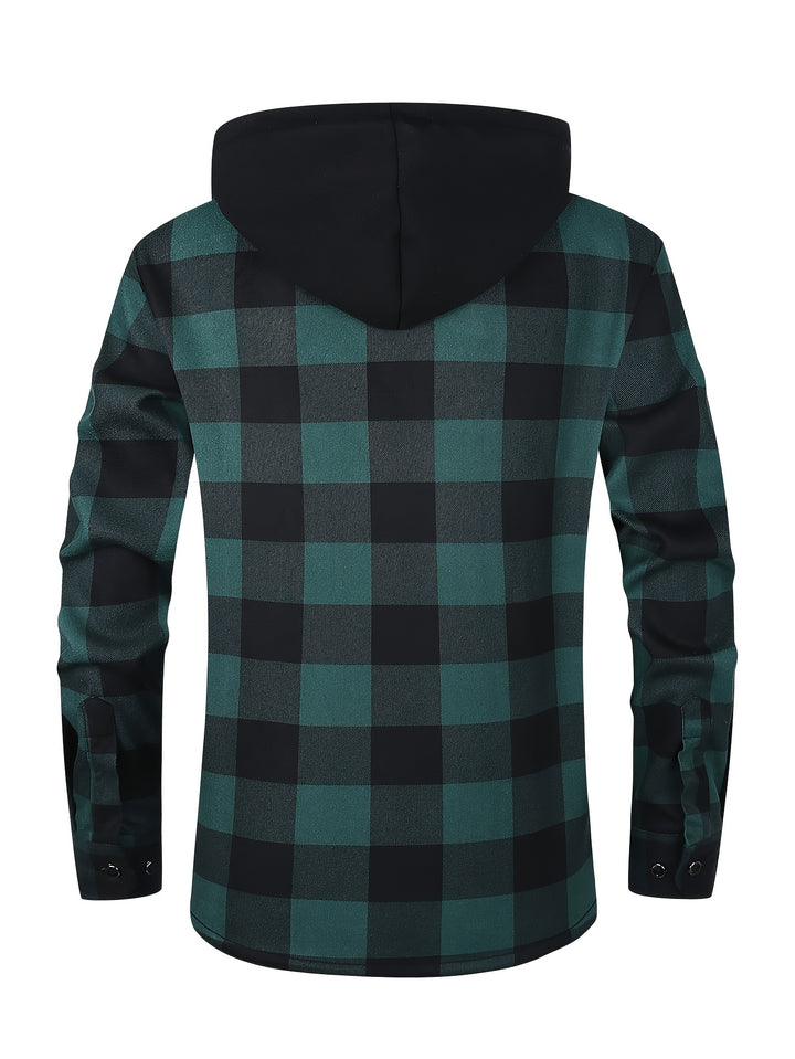 Reuben | Hooded Checked Shirt Jacket