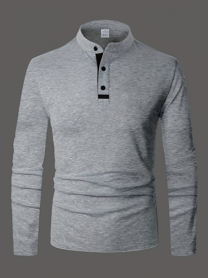Clayton | Refined Long-Sleeve Polo Shirt