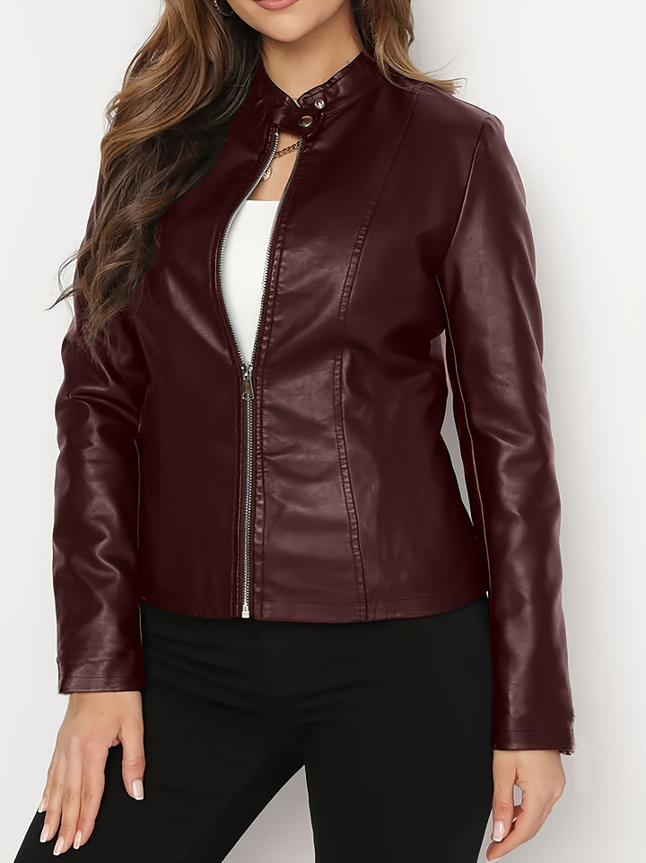 Melinda | Structured Zip-Front Jacket