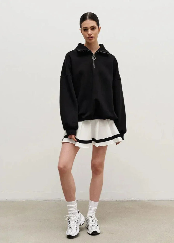Sylvie | Relaxed Half-Zip Pullover