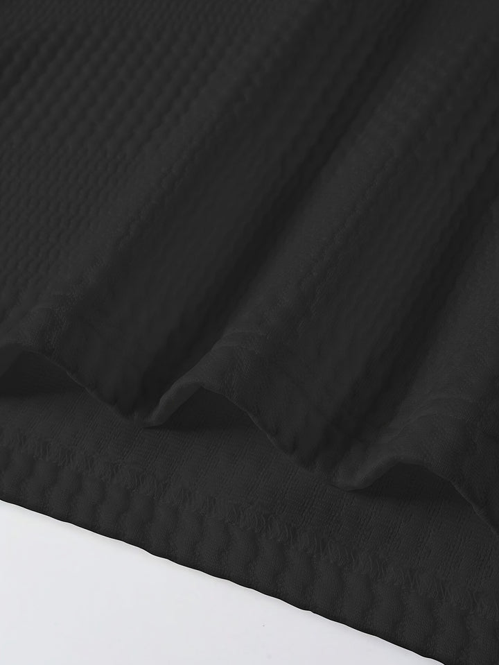 Lawrence | Textured Long Sleeve Polo Shirt