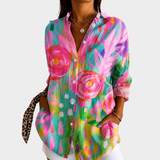 Marcella | Artful Floral Blouse