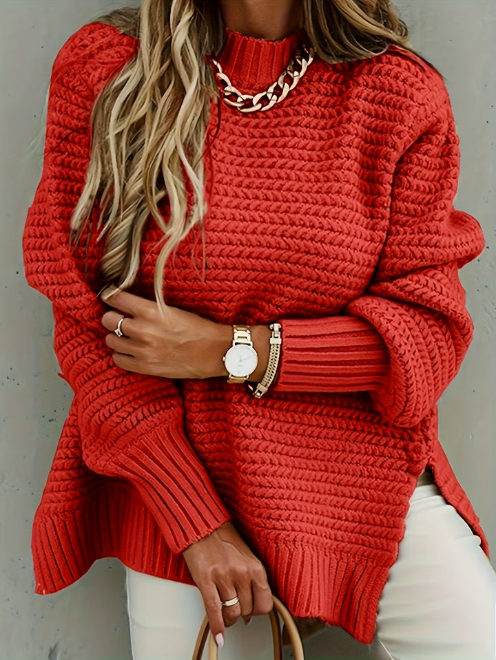 Seraphina | Textured High-Neck Sweater