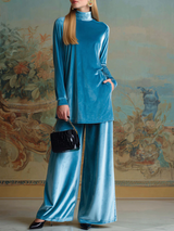 Claudette | High-Neck Loose Two-Piece Set