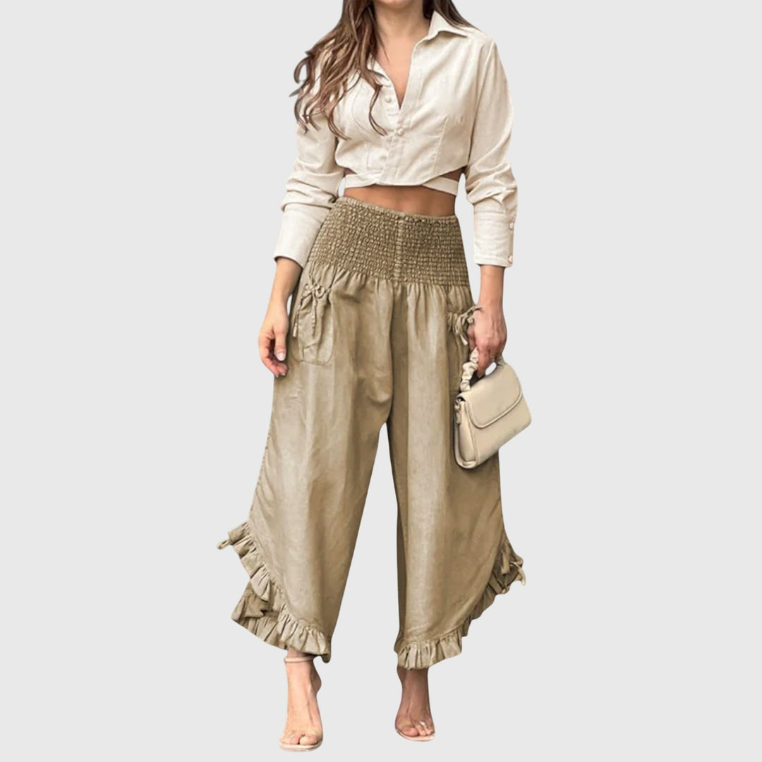 Aveline | Flowing Wide-Leg Trousers