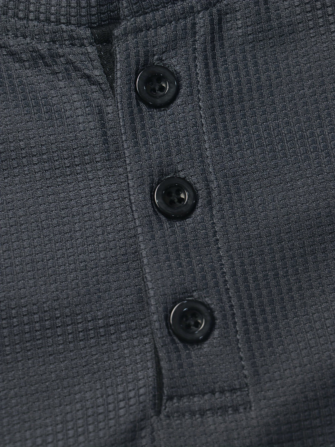 Roland | Textured Button-Placket Long-Sleeve Top