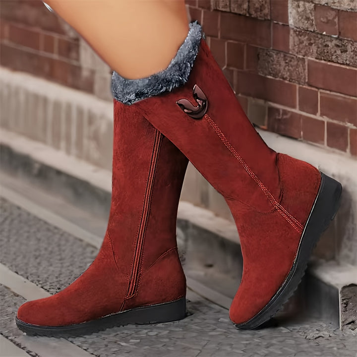 Rosetta | Cosy Fur-Trimmed Winter Boots