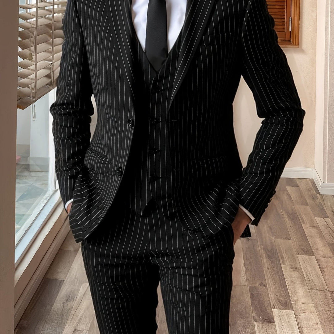 Ashford | Pinstripe Three-Piece Suit