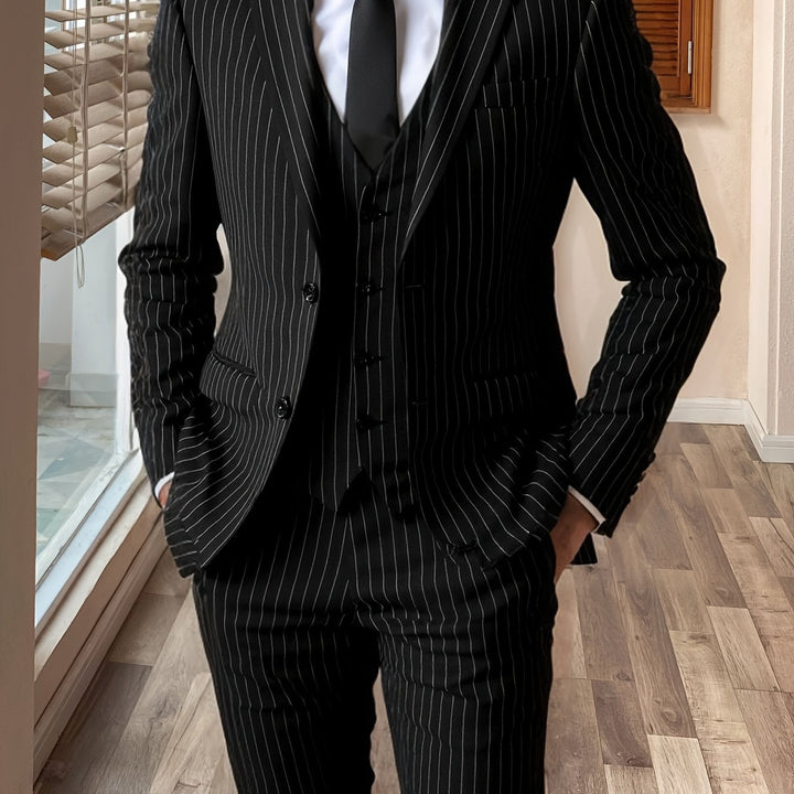 Ashford | Pinstripe Three-Piece Suit