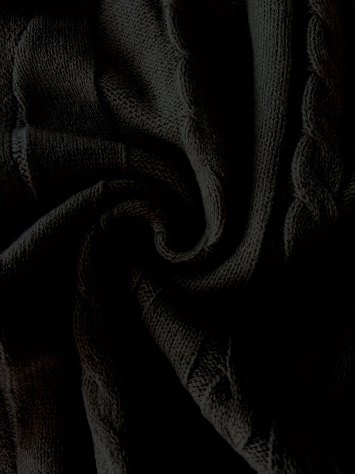 Hollis | Cable-Knit Shawl Collar Cardigan