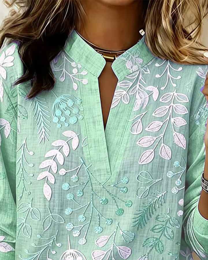Gemma | Botanical Print Blouse