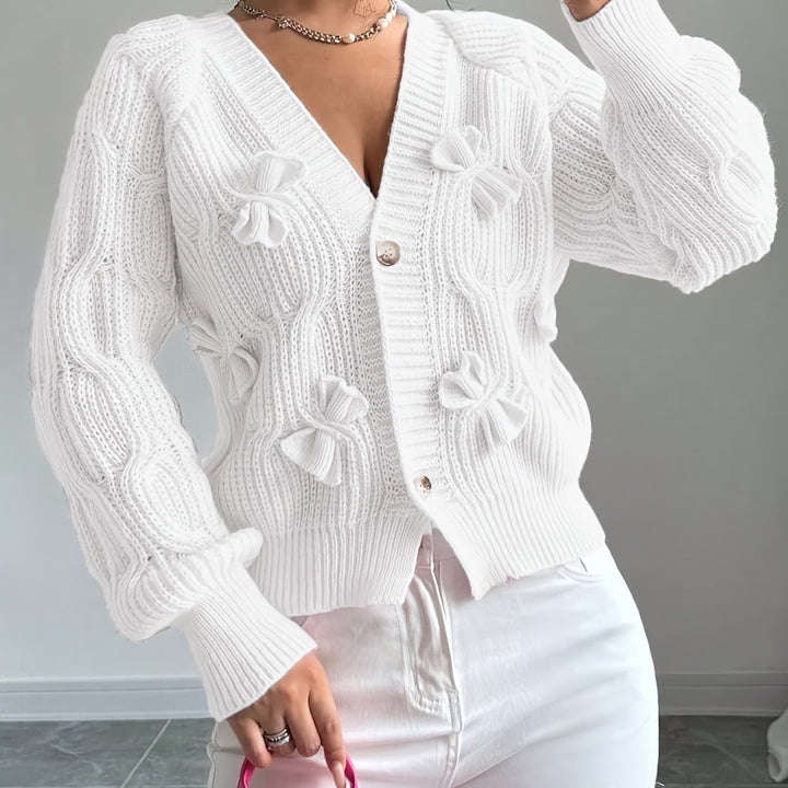 Rosanna | Bow-Detail Long Sleeve Cardigan