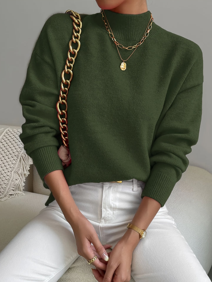 Sloane | Relaxed Mock Neck Jumper