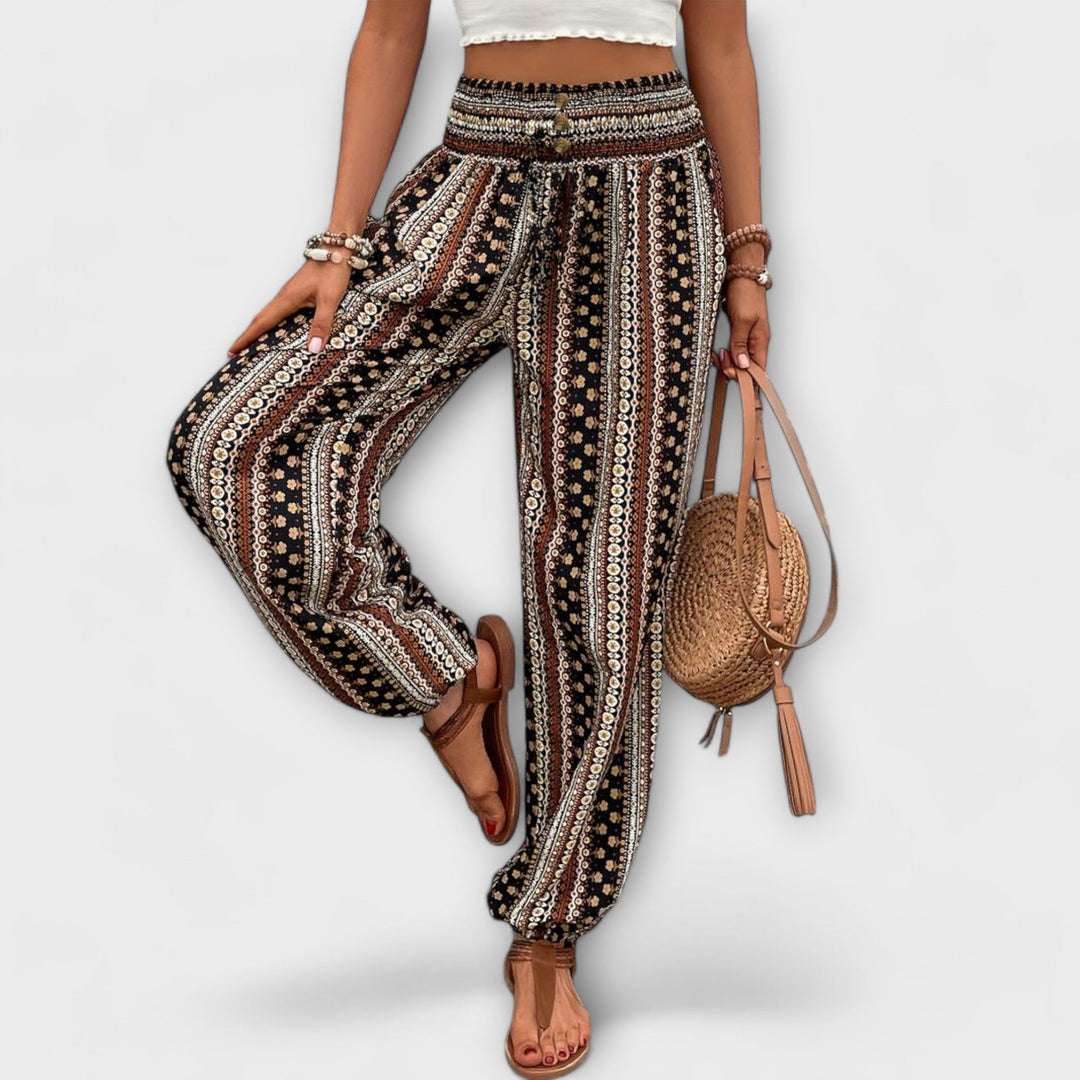 Sandra | Bohemian Wide-Leg Pants