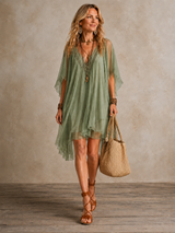 Mira | Flowing Boho Mini Dress