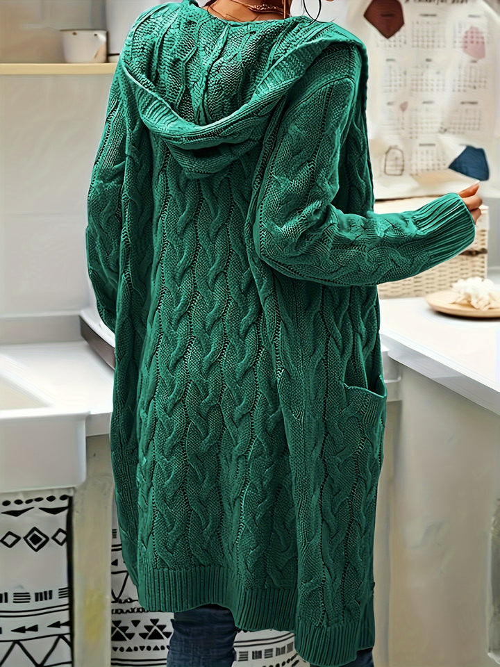 Rosanna | Longline Cable-Knit Cardigan