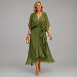 Kathleen | Flowing V-Neck Midi Dress