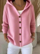Clara | Relaxed Hooded Button-Up Cardigan