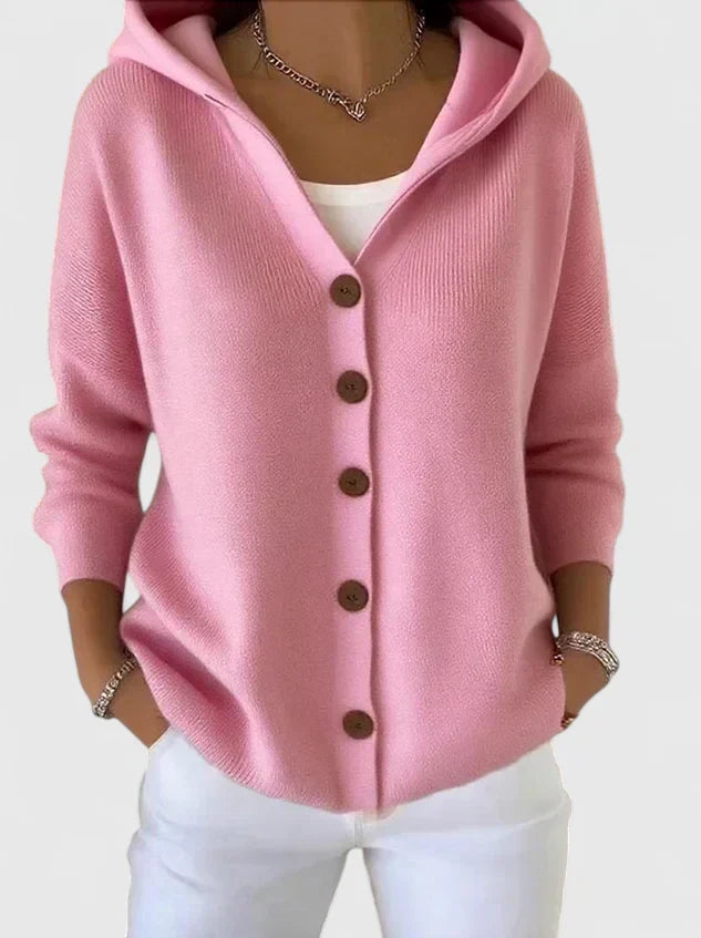 Selina | Hooded Button-Front Cardigan