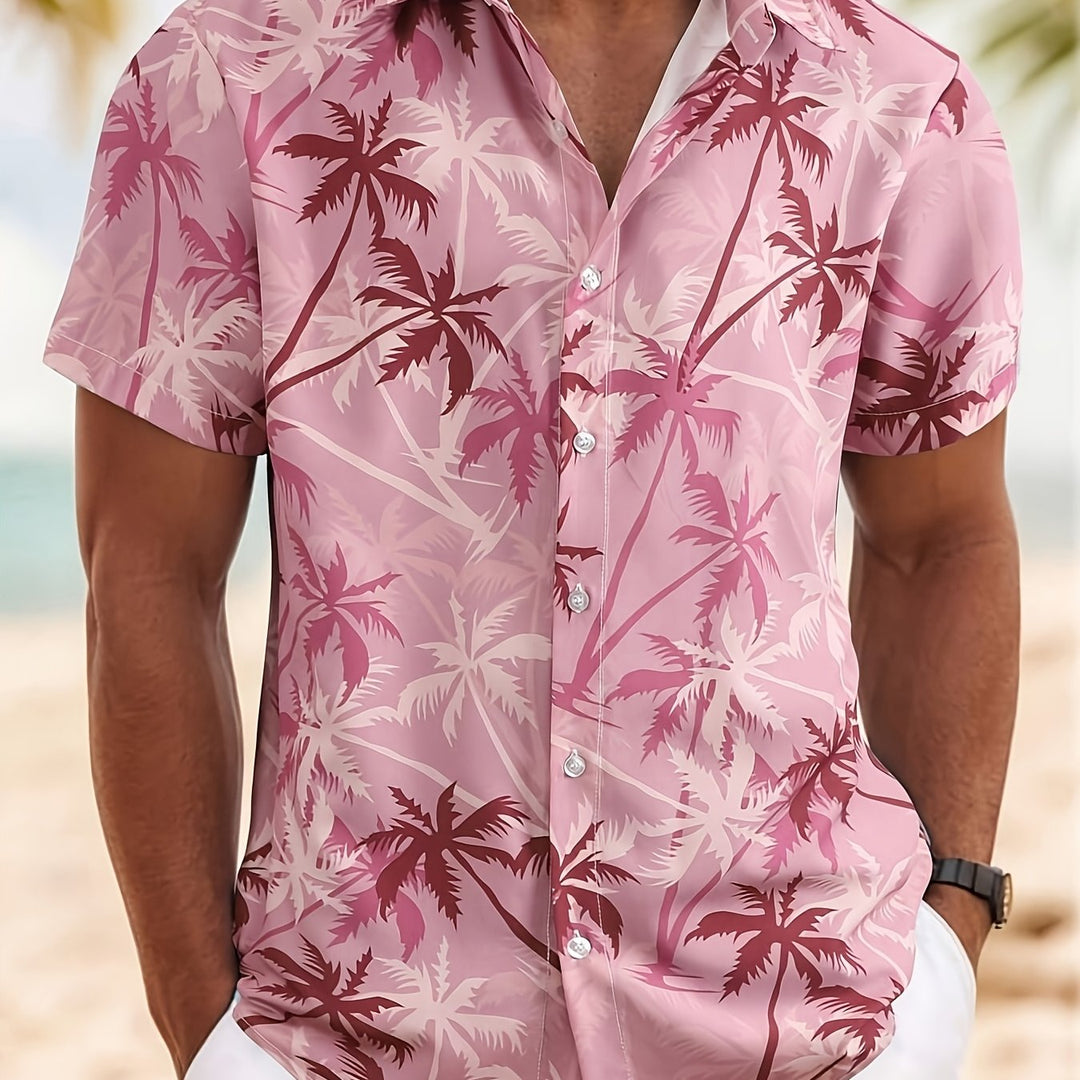 Ellis | Tropical Print Short-Sleeve Shirt