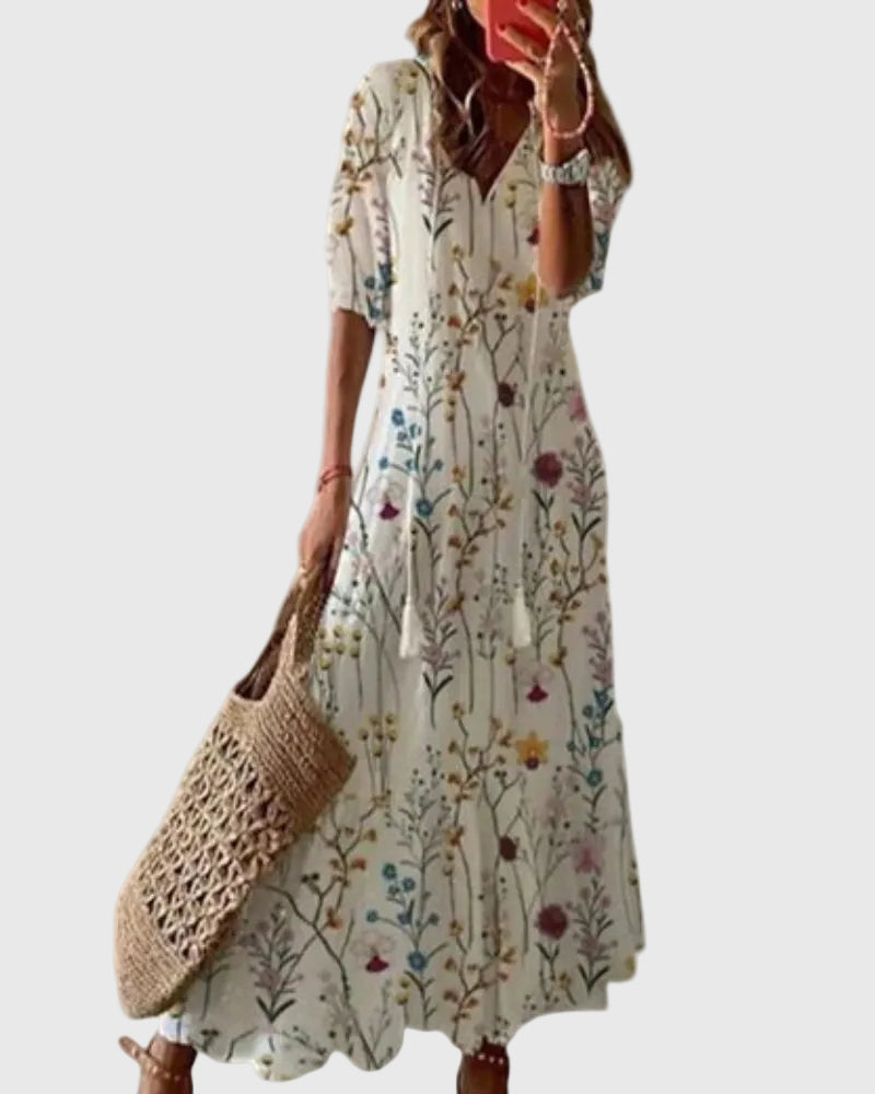 Marisa | Flowing Bohemian Maxi Dress