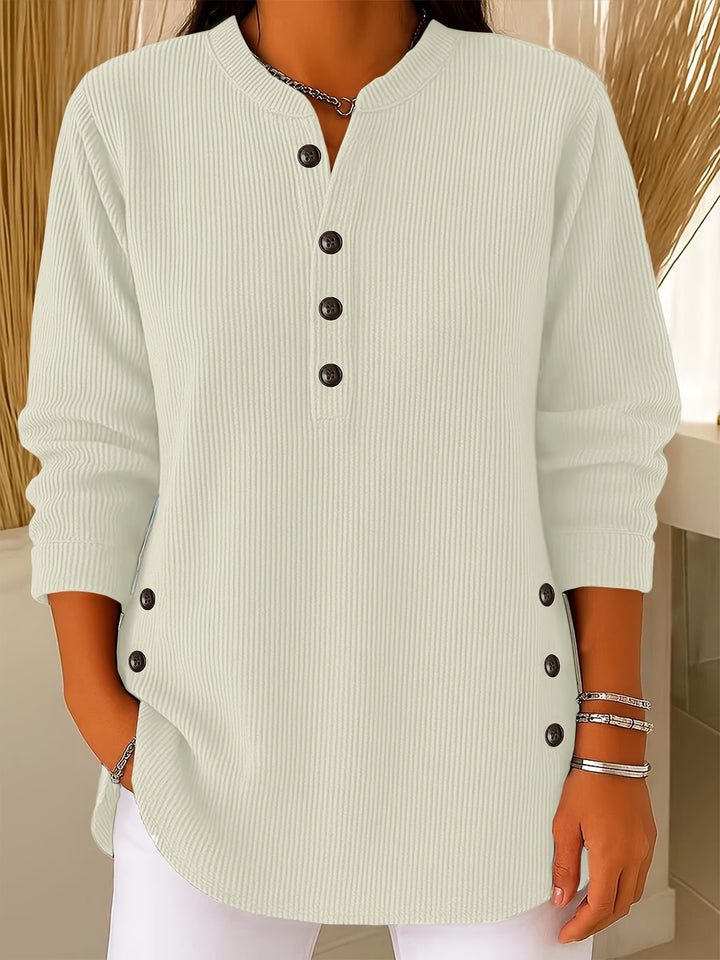 Corinne | Relaxed Button-Detail Top