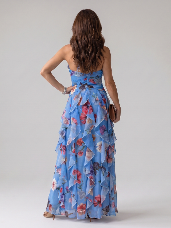 Primrose | Halter Neck Floral Maxi Dress