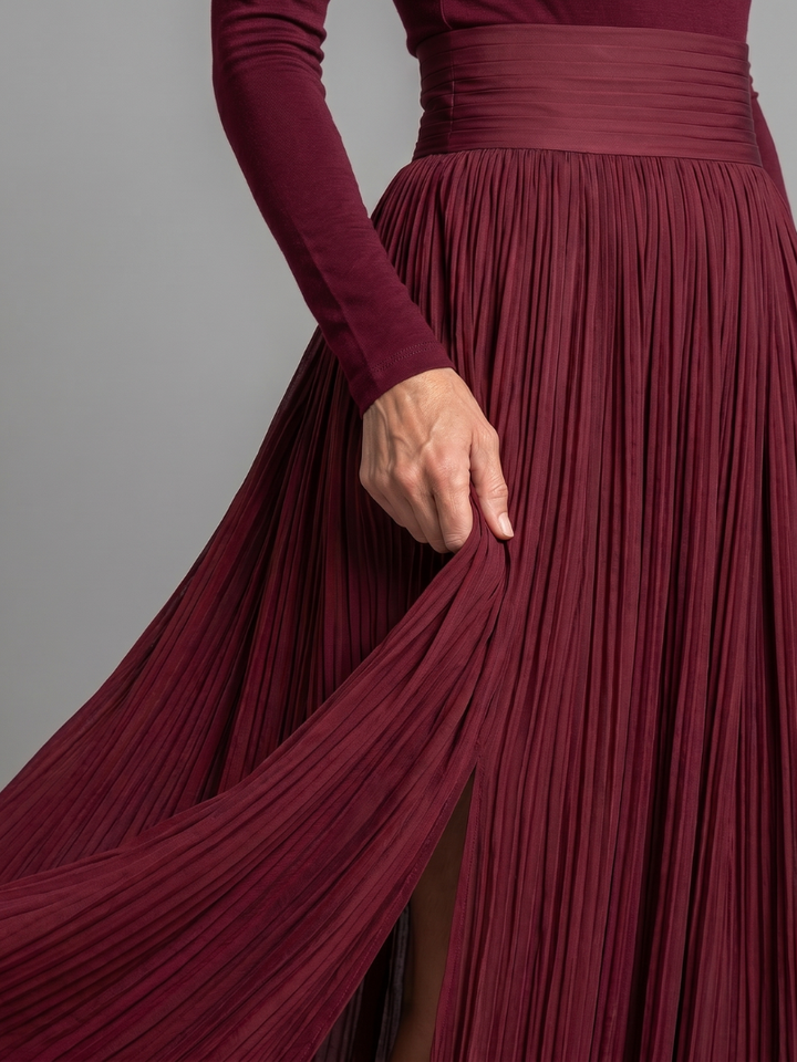 Diane | Long-Sleeve Turtleneck Midi Dress