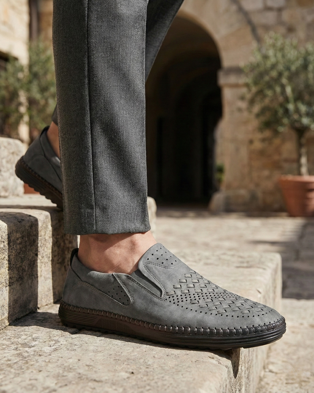Oliver | Woven Slip-On Loafers
