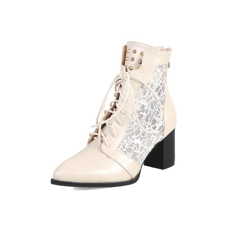 Patricia | Refined Lace-Up Heeled Boots