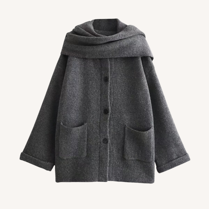Bridie | Scarf-Collar Wrap Coat