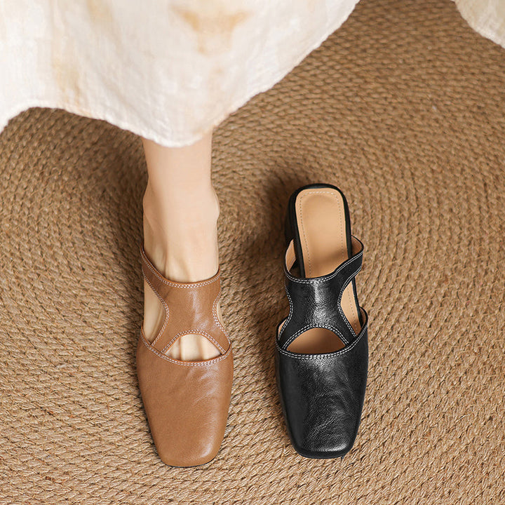 Wynne | Elegant Block-Heel Mules