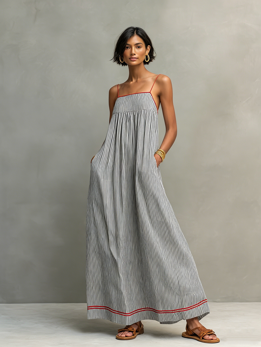 Elsa | Breezy Striped Maxi Dress