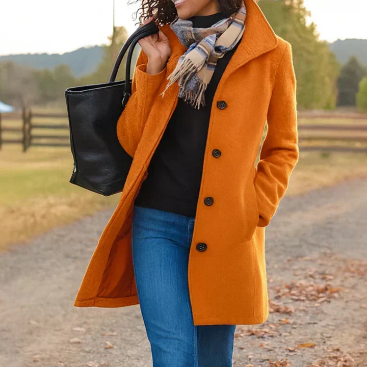 Brigitte | Tailored Single-Breasted Coat