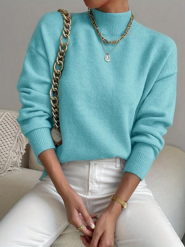 Sloane | Relaxed Mock Neck Jumper