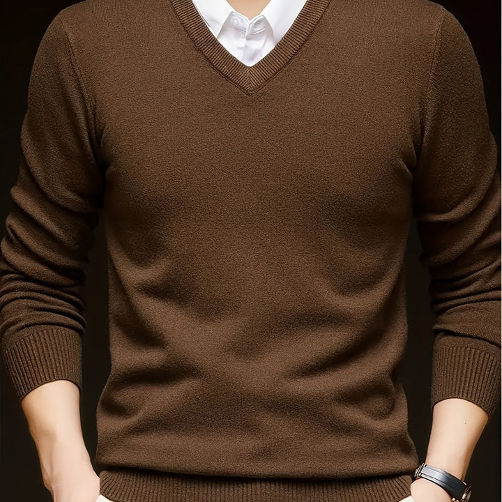 Lincoln | Refined V-Neck Jumper
