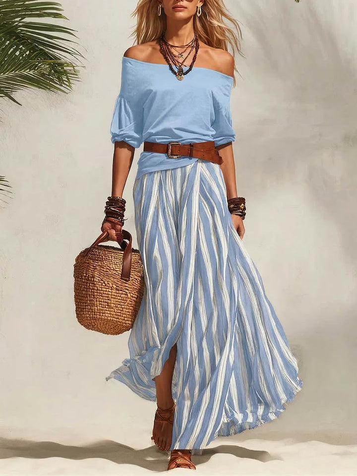 Cleo | Off-Shoulder Two-Piece Set