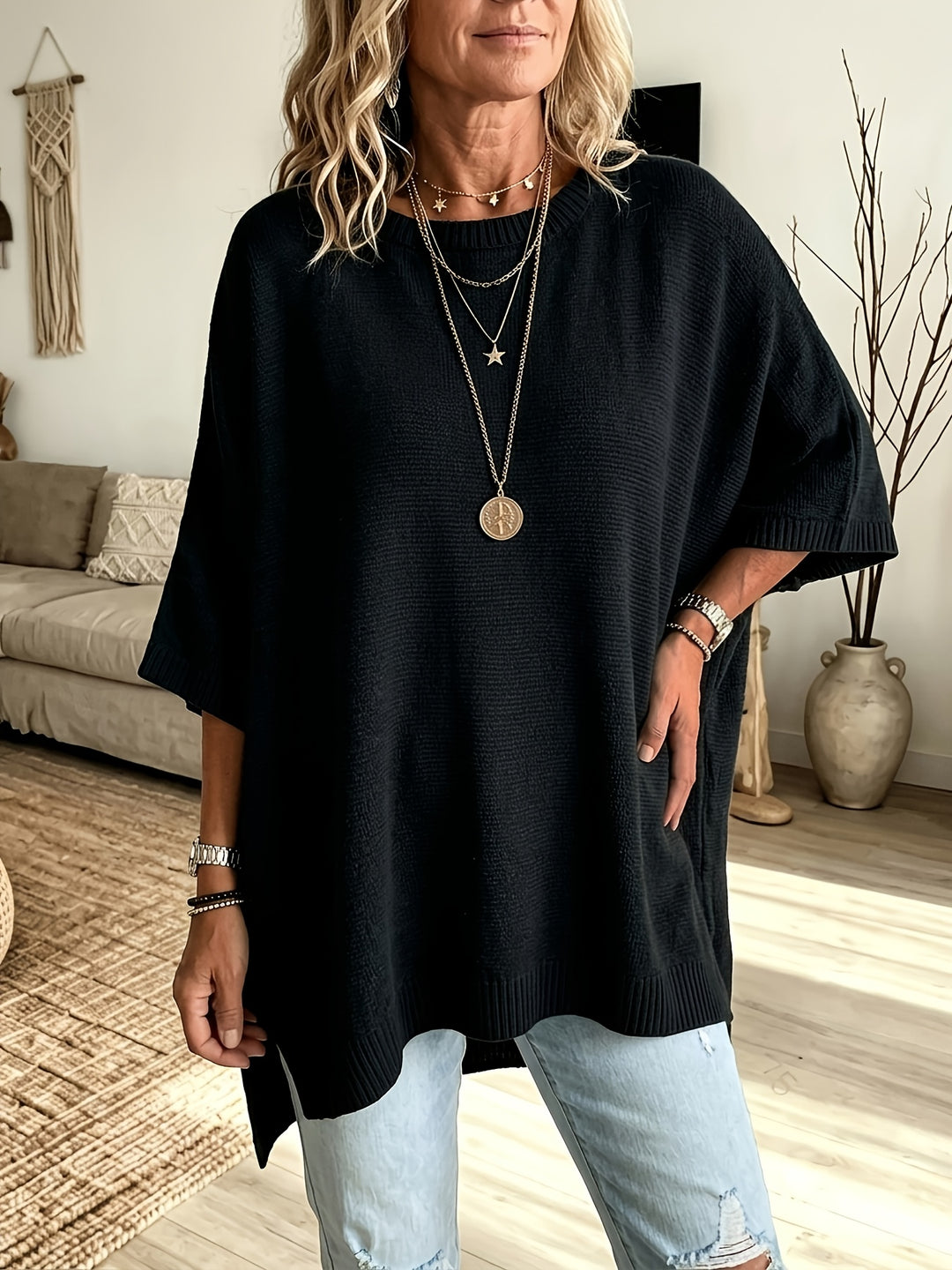 Maura | Relaxed Batwing Sweater