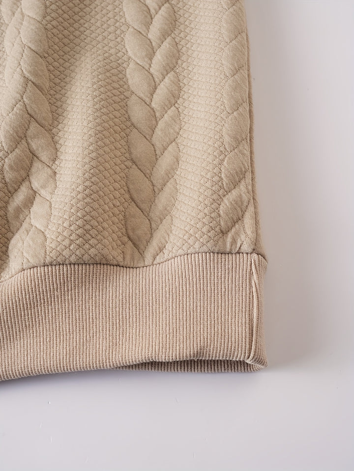 Harvey | Textured Half-Zip Pullover