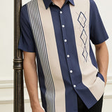Conrad | Panelled Short-Sleeve Shirt