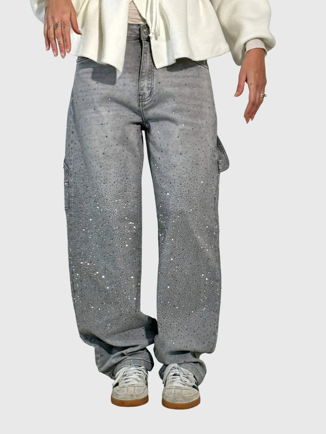 Lorena | Sparkling Wide-Leg Jeans