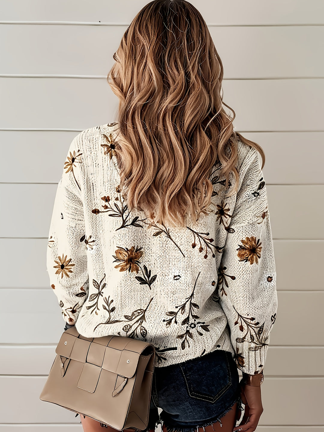 Mirabel | Floral V-Neck Sweater