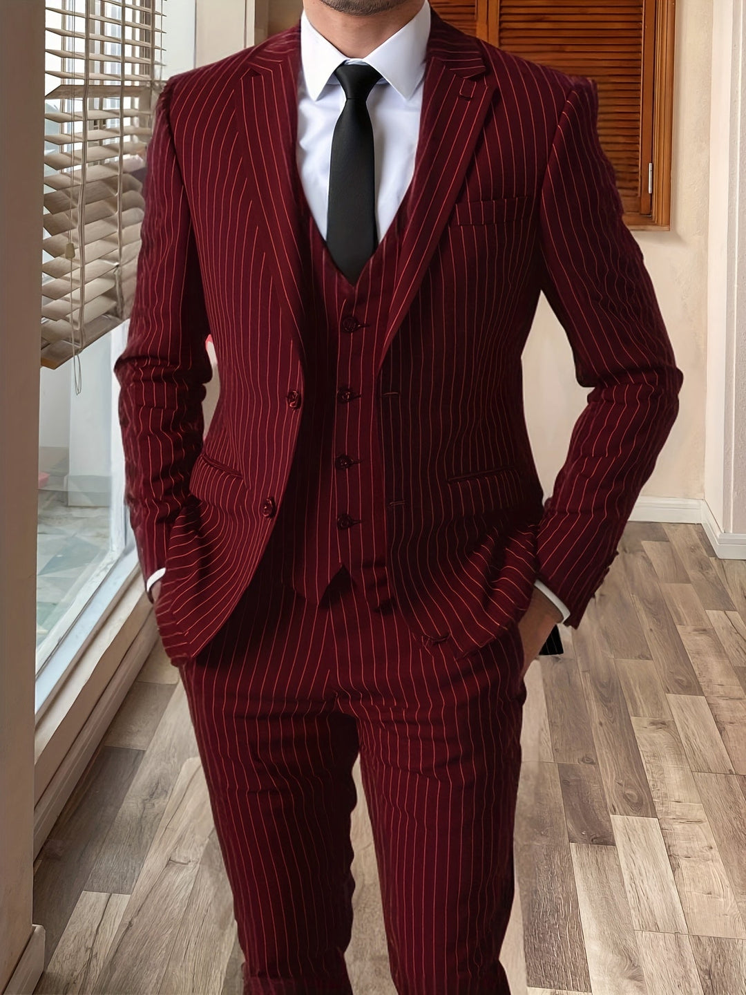 Ashford | Pinstripe Three-Piece Suit