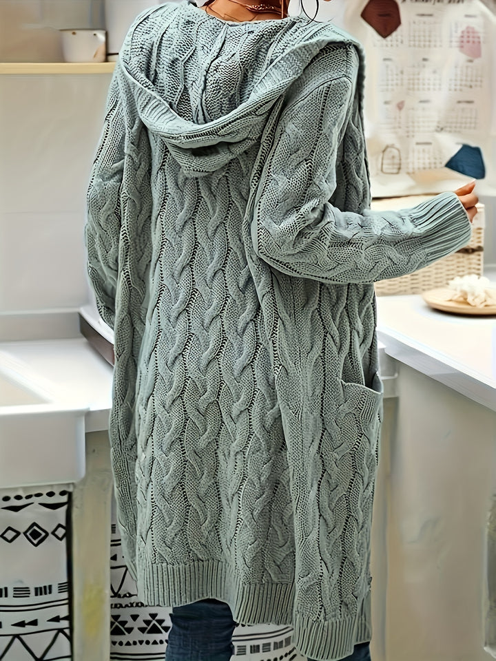Rosanna | Longline Cable-Knit Cardigan